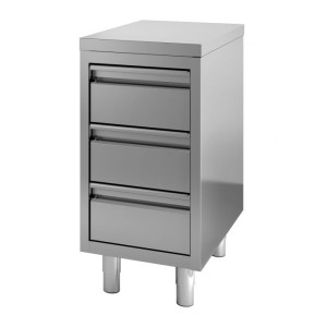 Stainless steel cabinet with drawers, 400x700x850 mm, 7452.0500, Combisteel