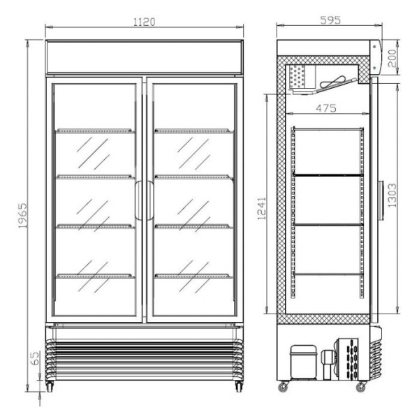 Refrigerator BEZ-750 SL