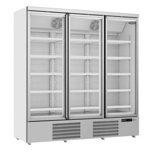 Freezer jde-1530f, 3 glass doors, 7455.2220, Combisteel