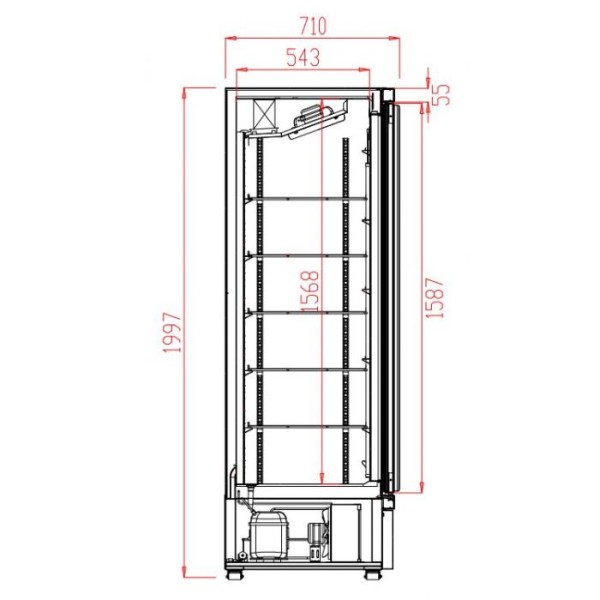 Freezer JDE-1000F BL