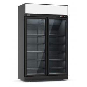 Šaldytuvas INS-1000R BL, 2 stiklinės durys, juodas, 1000 l, 7455.2405, Combisteel