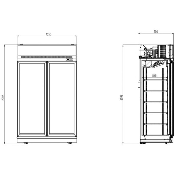 Refrigerator INS-1000R BL