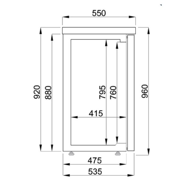 Bar refrigerator