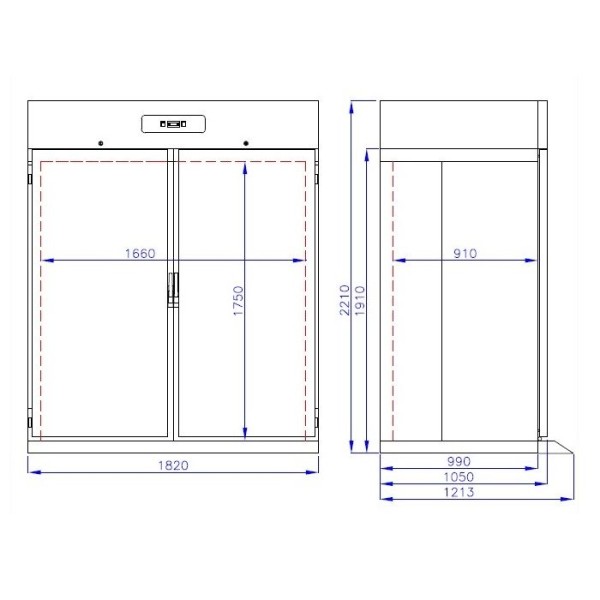 Stainless plain refrigerator