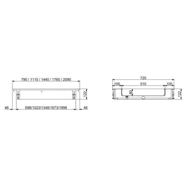 Built-in crushed ice container