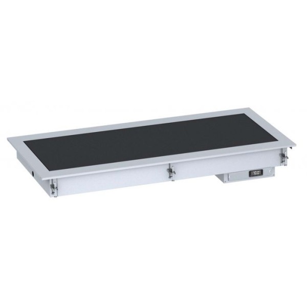 Built-in heated ceramic surface
