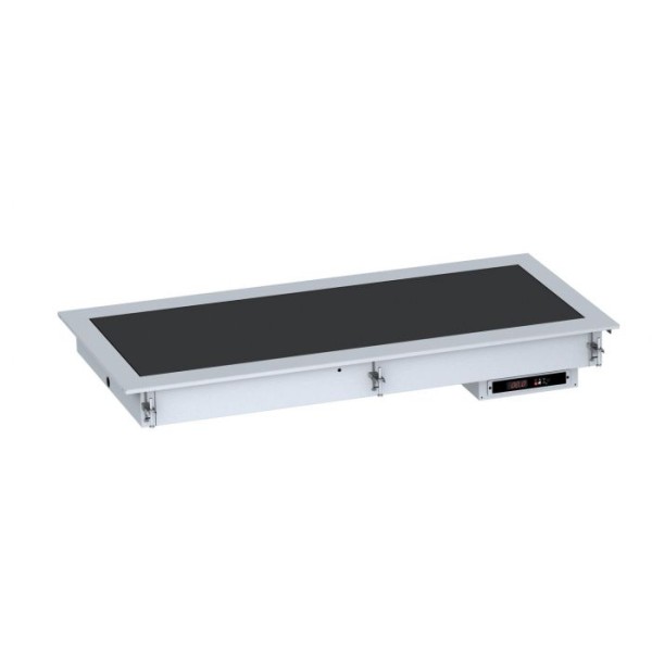 Built-in heated ceramic surface