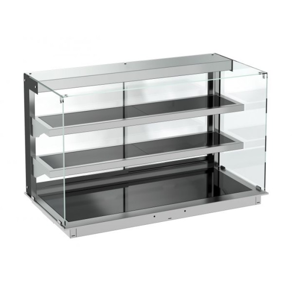 Built-in heated ceramic surface