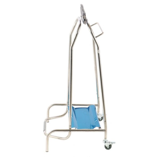Pedal-operated trash bag holder