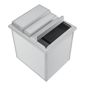 Ice container, stainless steel