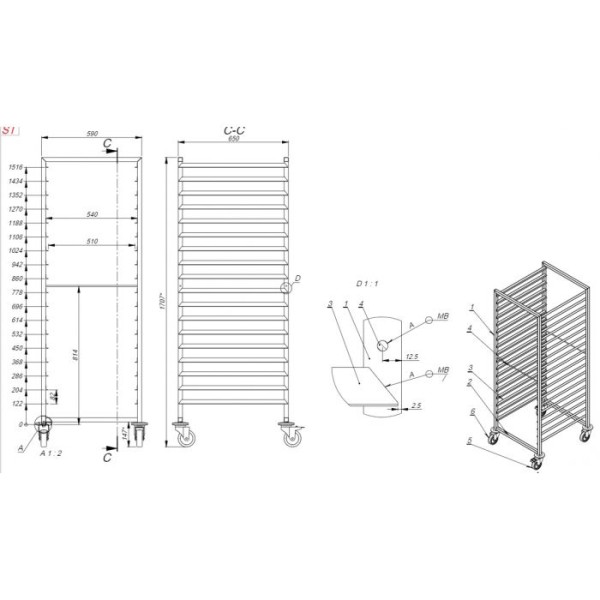 Table Service Trolley