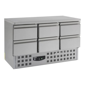 Refrigerated table, 6 drawers, 7950.0113, Combisteel