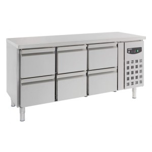 Refrigerated table 700, 6 drawers, 7950.0230, Combisteel