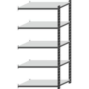 Prijungiama stelažo sekcija, 100 kg, 1000x400x2000 mm, GCE, PROMAG