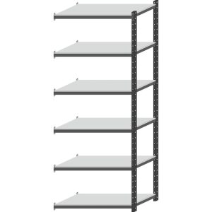 Prijungiama stelažo sekcija, 80 kg, 1000x400x2000 mm, GCE, PROMAG
