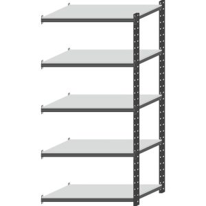 Prijungiama stelažo sekcija, 100 kg, 1000x600x2500 mm, GCE, PROMAG