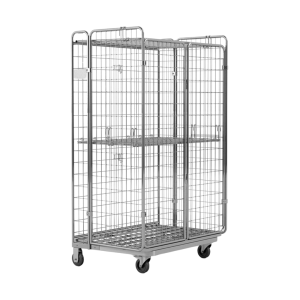 Sulankstomas konteinerinis vežimėlis KLS, 1200x800x2000 mm, cinkuotas + lakuotas, 919-351-500, Damix