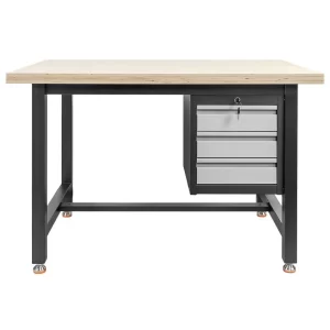 Darbo stalas su įrankių spintele ir 3 stalčiais, 1200x750x800 mm, MPP001393, Mega-M