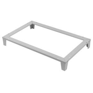 Metalinė spintelės rėminė bazė su kojelėmis, 800x500x100 mm, pilka, MTP006080, Mega-M
