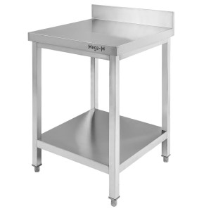 Nerūdijančio plieno stalas, 600x700x850 mm, pilkas, MTP005225, Mega-M